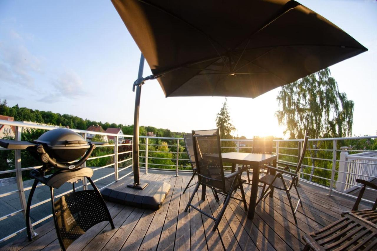 Weitblick-Loft Mit Terrasse Daire Rostock Dış mekan fotoğraf